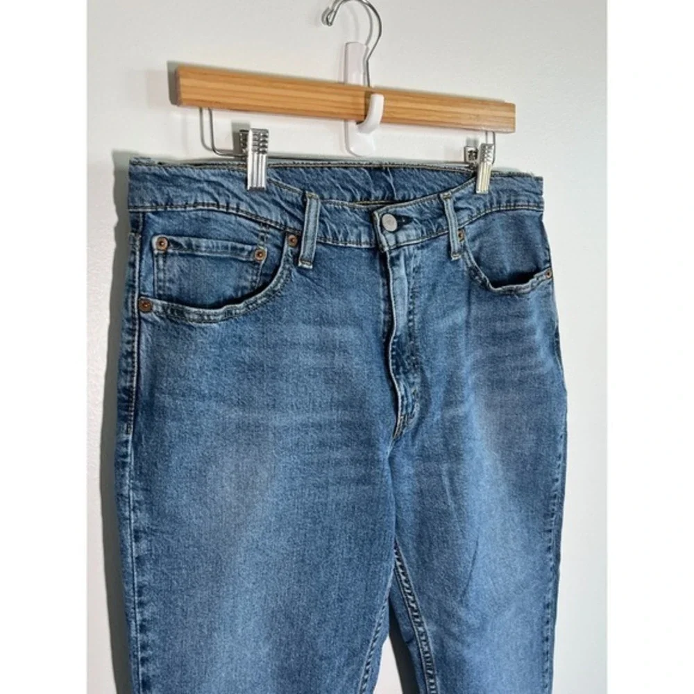 Levis 511 Jeans Mens 36x25 Blue Slim Straight Mid Rise Medium Wash Stretch Denim